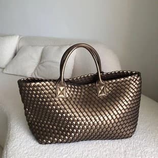 Handwoven Bag Handheld Large Bag for Women 2024 New Large Capacity Tote Bag Travel Bag Versatile Shoulder Bag