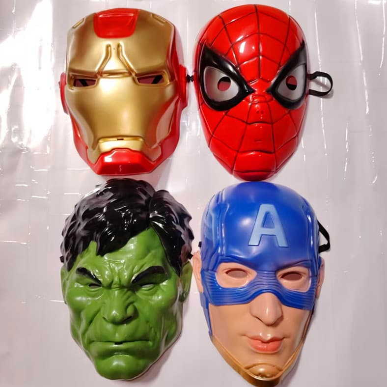 New full face thickened Marvel series mask Halloween party party costume Iron Man Captain America Thanos