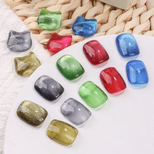 Hanbi 12-Color Crystal Cat Eye 2023 New Icy Wide Cat Eye Gel Polish Versatile High Glow Magic Box Cat Eye Gel