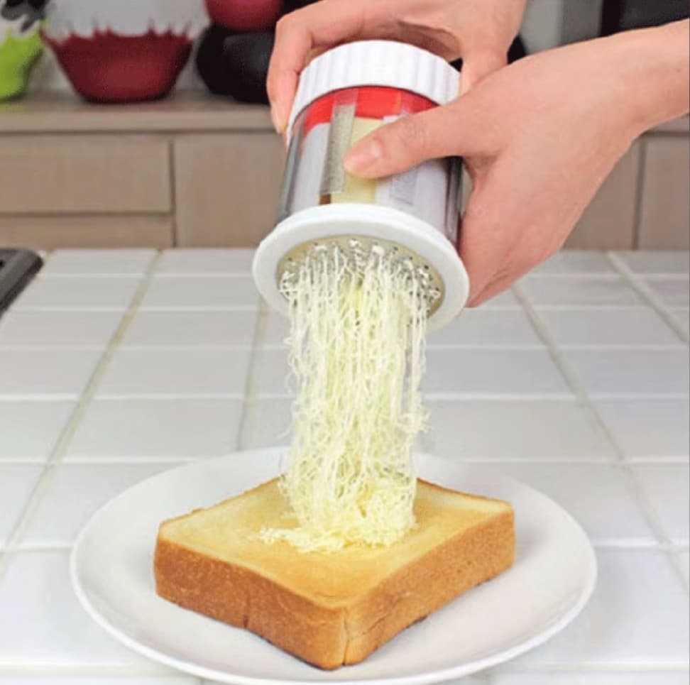 Baby Food Grinder, Stainless Steel Cheese Grater, Rotary Grater, Shredder for Cheese, Yellow Cheese Grater