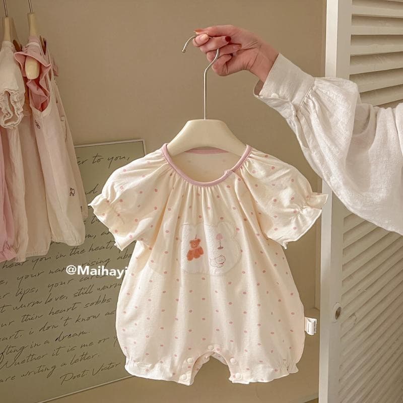 Baby Summer Thin Coverall Newborn Clothes Female Baby Onesie Summer Harness 185071