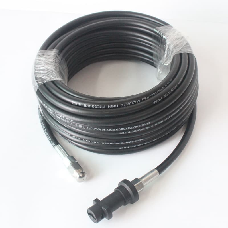 Compatible with Karcher K-series drain pipes, water jet nozzles for high-pressure car washer unclogging and cleaning.