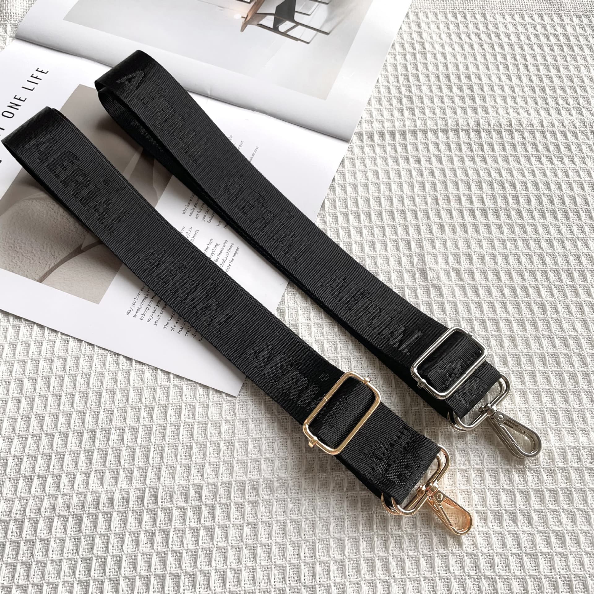 In stock 3.8cm wide bag shoulder strap accessories single shoulder crossbody widened bag strap adjustable versatile replacement women's bag strap