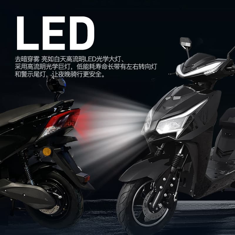 Wholesale Price Warrior Electric Scooter Hot-Selling Electric Motorcycle Export Battery-Powered Moped Cross-Border E-Motorcycle