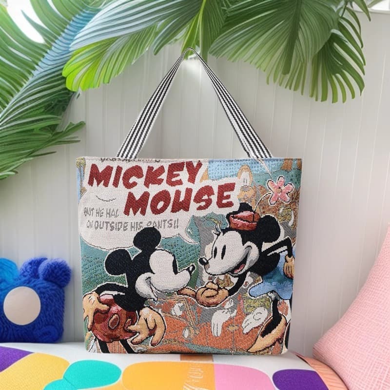 Mickey Mouse Winnie the Pooh Bag New Style Women's Handbag Shoulder Bag Large Mommy Bag Large Capacity Shopping Bag Tote Bag