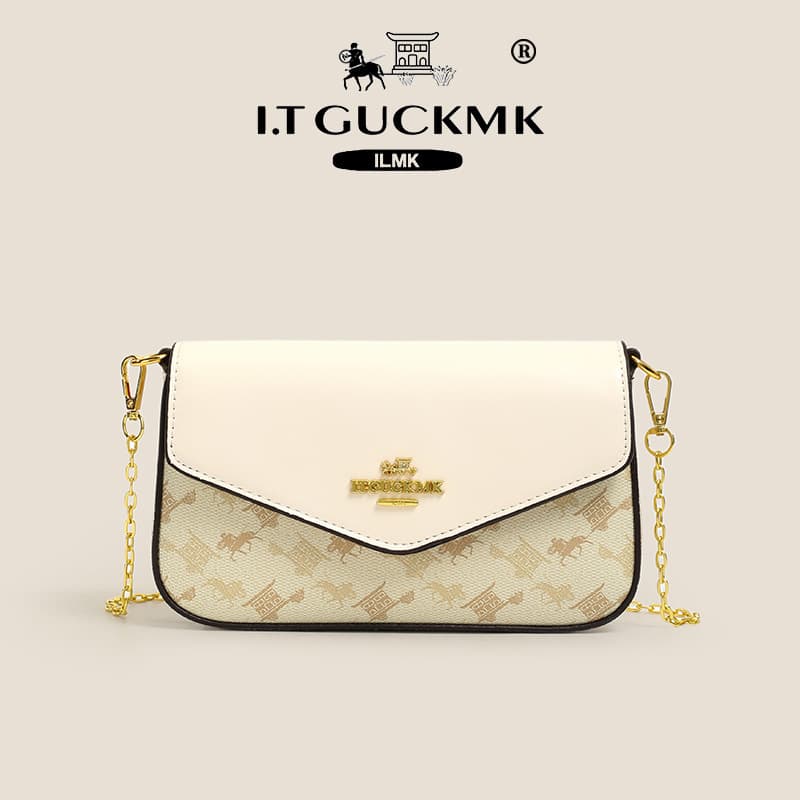 2026 New Printed Envelope Bag Shoulder Bag Export Fashion Small Bag Women Premium Vintage Shoulder Crossbody Bag