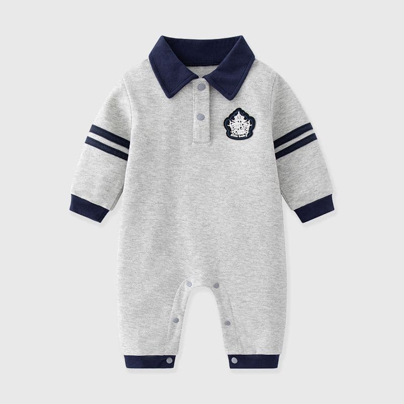 Newborn Baby Cotton Romper Cute Infant Onesie for Boys Autumn Winter Baby Bodysuit