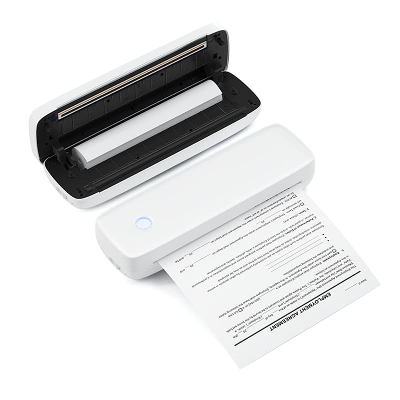 A80 Portable Home Mini A4 Printer, Inkless, for Student Test Papers, Documents, and Photos