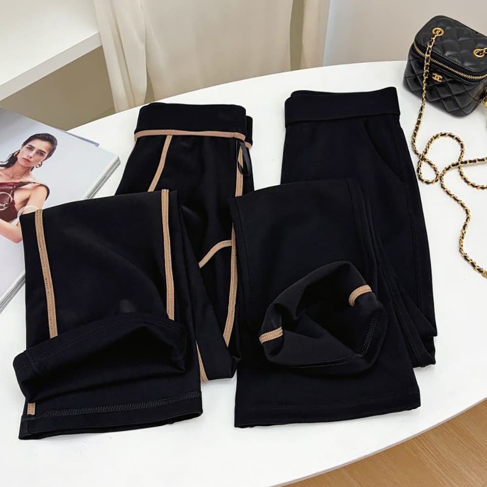 Spring New Style Supermodel Pants Nylon Loose Slimming Flared Pants High Waist Lifting Yoga Pants Casual Slight Flare Women's Pants