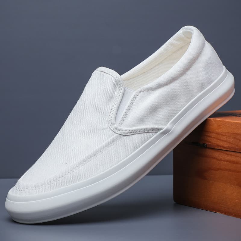 Baoda's new men's canvas shoes casual shoes light gray military green beige black yellow high-end