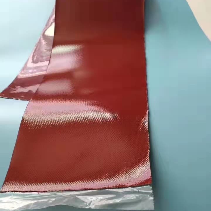 Processing of customized silicone fire-retardant cloth fire-proof blanket double-sided orange silicone fire-proof cloth smoke-blocking hanging wall fire-proof cloth