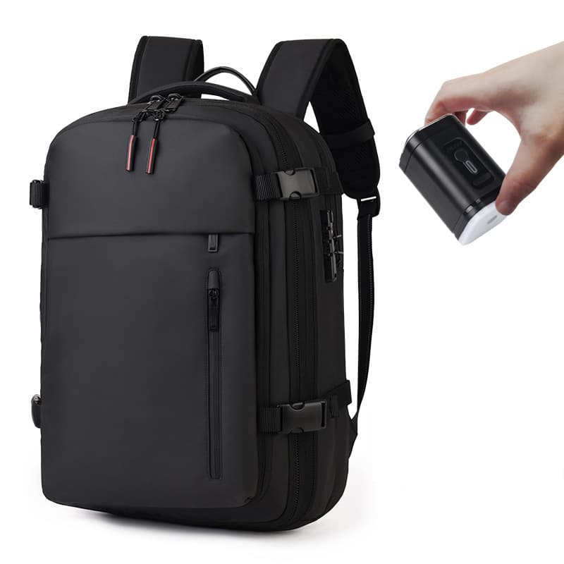 New Vacuum-Compression Backpack for Cross-Border Export, Large-Capacity Compression Backpack with USB for Short Trips