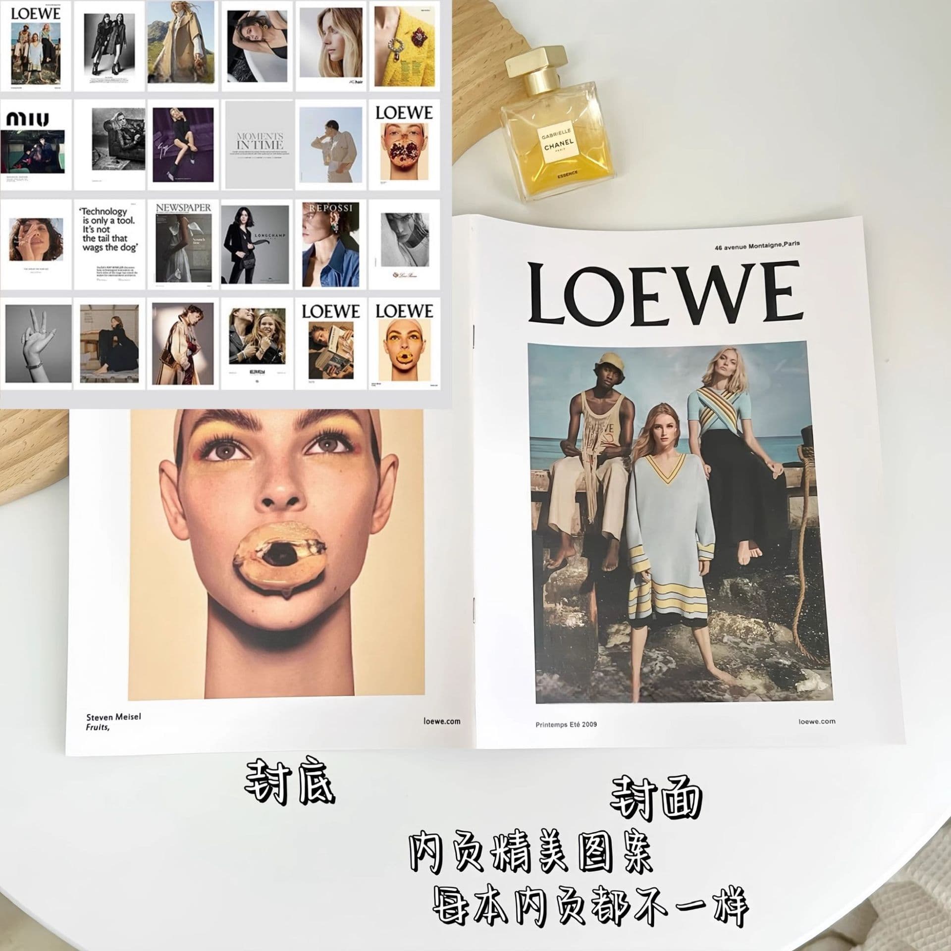 Ins-Style Photography Magazine Cover Series Thickened Notebook Prop Book Model Staged Photography Decoration Photo Prop