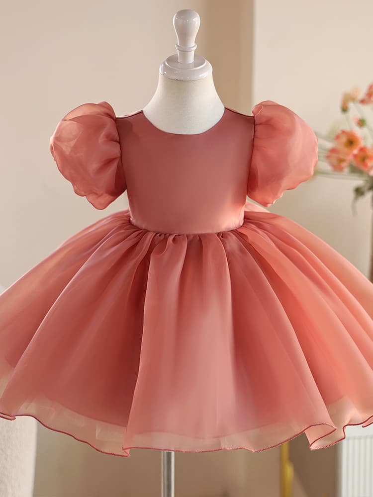 European and American cross-border children's formal dress, summer girls' tulle skirt dress, puff sleeve princess dress, drop shipping