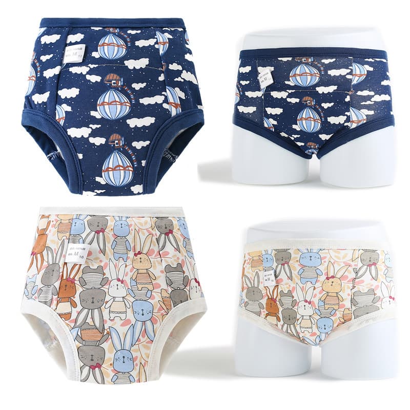 Infant Potty Training Pants, Boys and Girls Summer Baby Quit Diaper Pants, Children's Washable Anti-Leakage Underwear