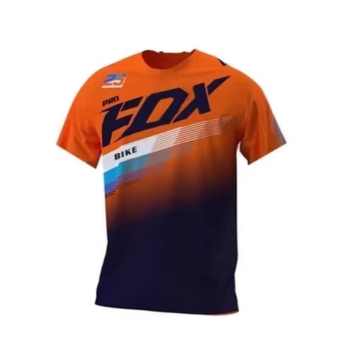 Fox Short Sleeve Bicycle Cycling Jersey Men's Mtb Cycling Shirt Downhill Motocross Racing Off-Road