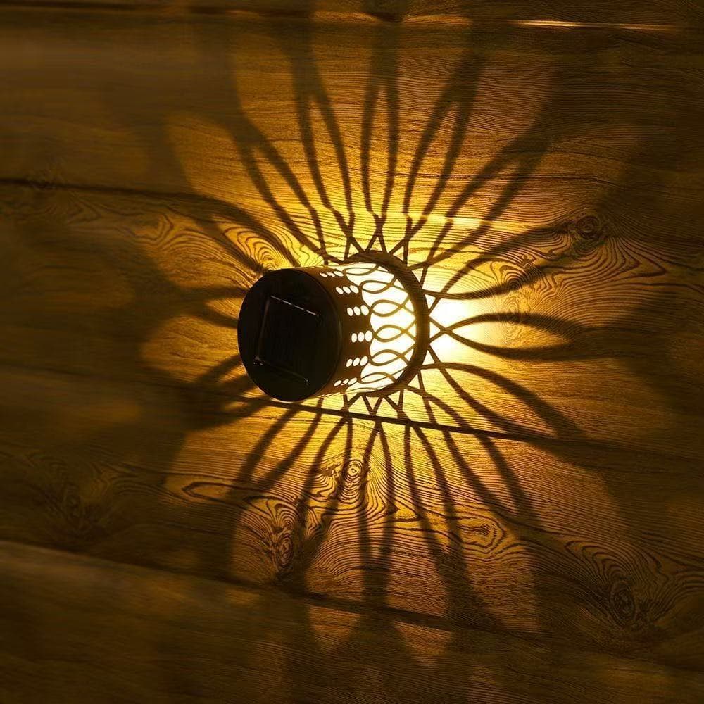 Solar Garden Light Cross-border Amazon Best Seller Diamond Fish Pattern Mandala Outdoor Solar Light In Stock