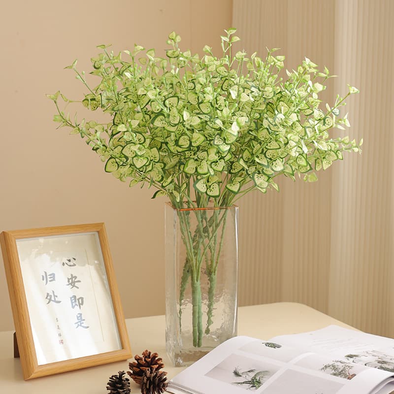 Begonia Leaf, Money Leaf, Taro Leaf, Small Creeping Vine Leaf, Artificial Leaf Bundles, Green Artificial Plant Wholesale