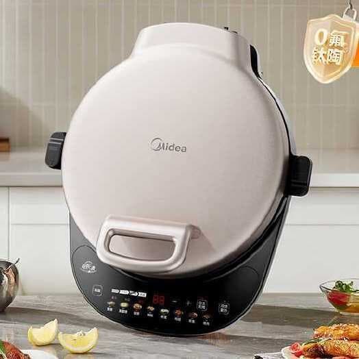 Electric Skillet MC-JS3466 Deepened Floating Dual-Side Heating Removable Lower Grill Pan Multi-Function Panini Press Grill Midea