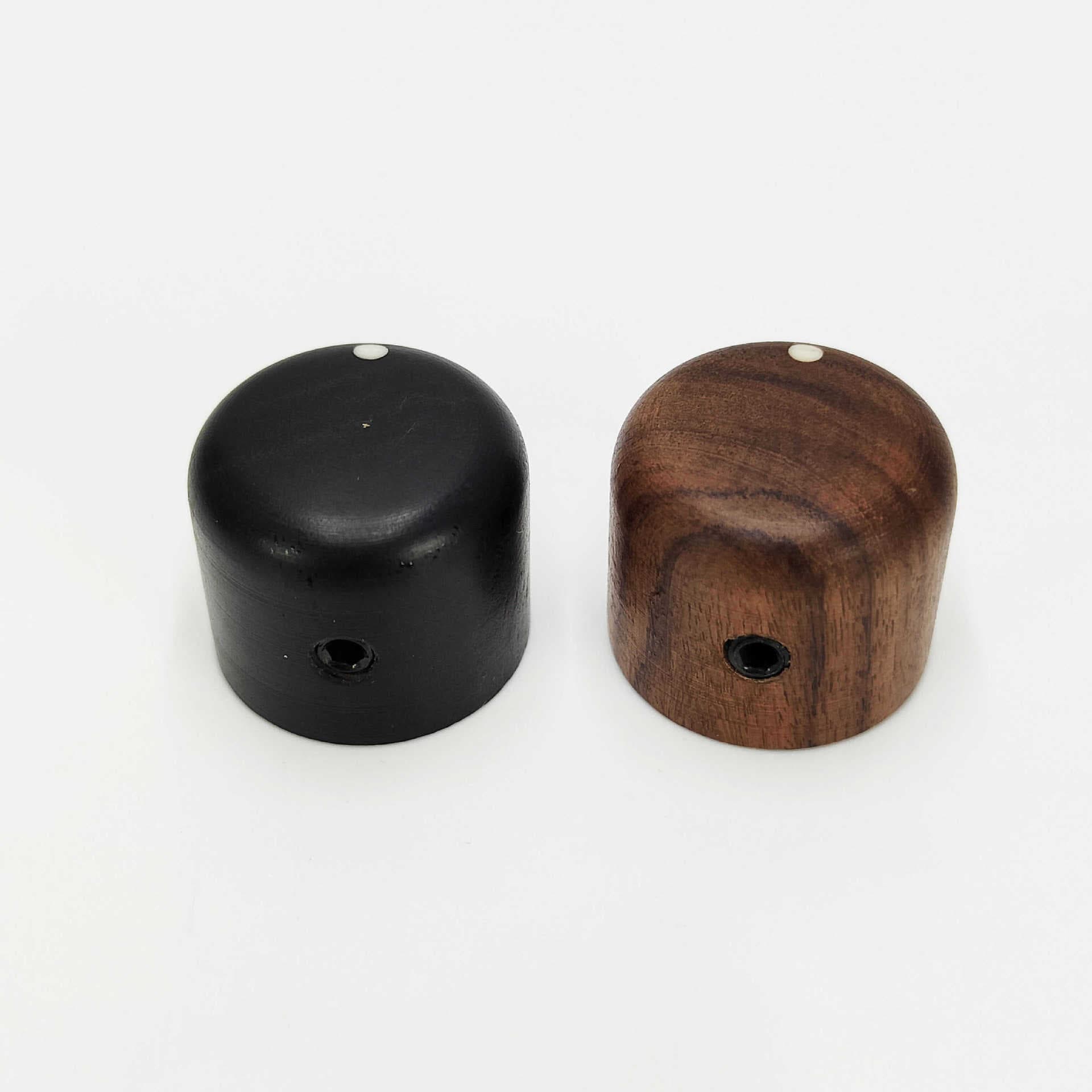 Electric Guitar Volume Tone Wood Knob Rosewood Ebony Dot Knob Wooden Knob Potentiometer Cap