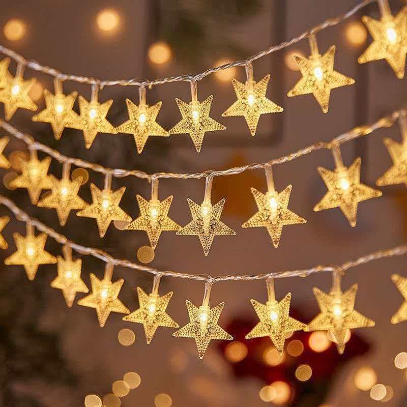 Led Solar String Lights Star Lights Outdoor Camping Ambiance Lights Garden Canopy Decorative Lights Small Colorful String Lights