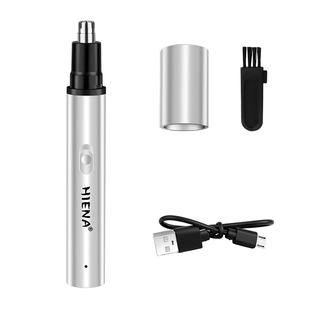 Rechargeable Electric Nose Hair Trimmer Scissors Cleaner for Men and Women
