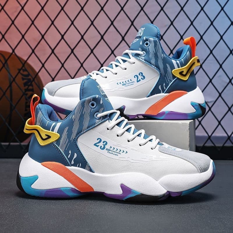 New Men's High Top Basketball Shoes Spring 2025 Sporty Comfortable Breathable Casual Walking Shoes for Students