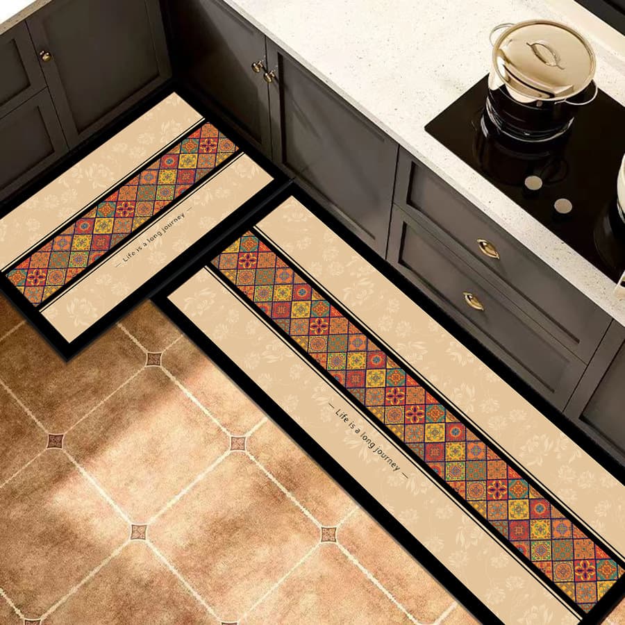 Cross-border Dropshipping Kitchen Floor Mat Diatom Mud Absorbent Pad Household Long Strip Oil-proof Waterproof Carpet Absorbent Non-slip Foot Mat