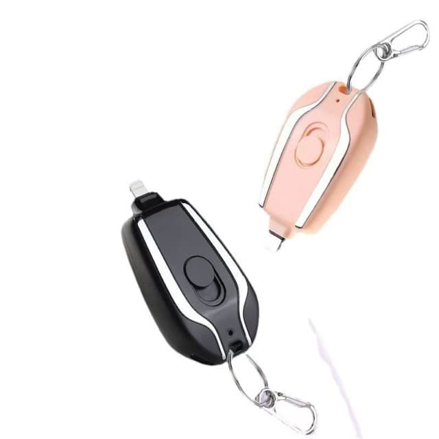 Compact Ultra-thin Metal Portable Power Bank, Keychain Charger, Lightweight Mini.