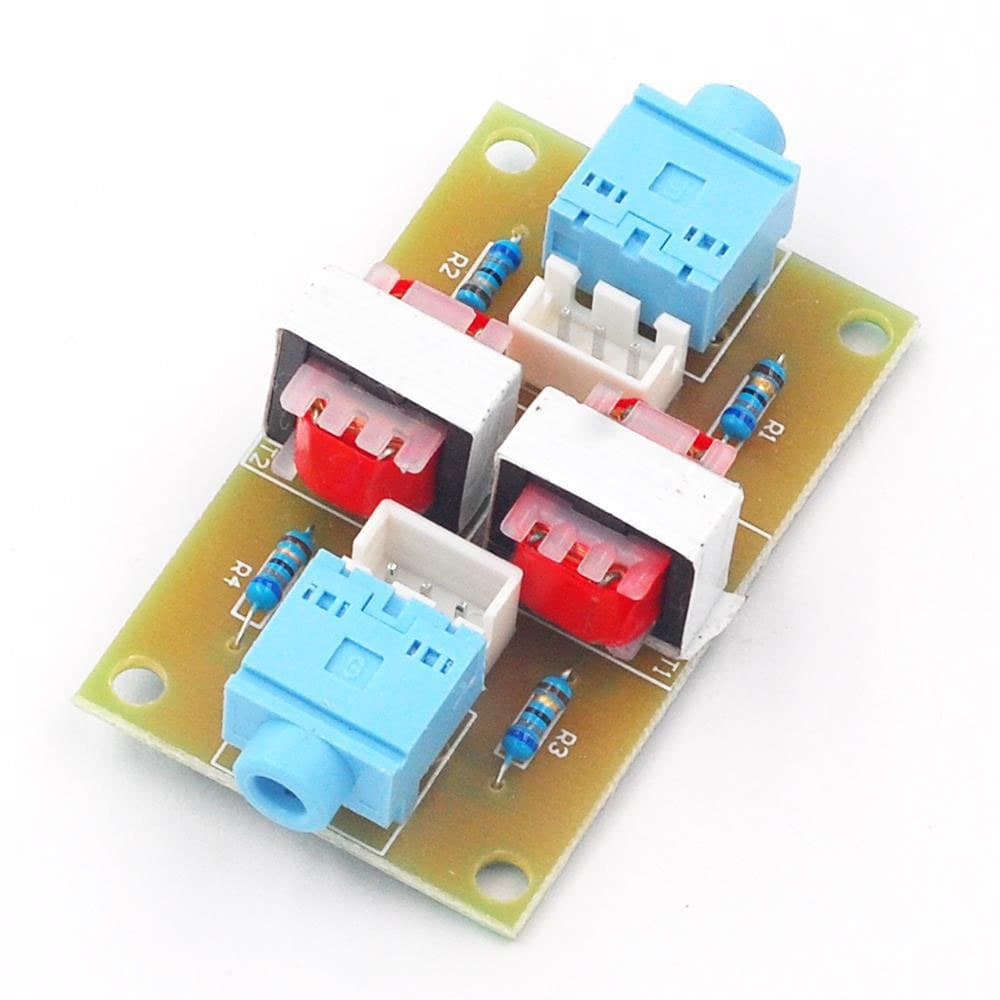 Common Ground Anti-Interference Stereo Audio Isolator Signal Noise Filter PC Audio Hum Eliminator