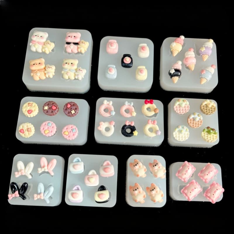 Xiaobiga food play pillow headband bear dog pinch silicone mold pinchle food grade silicone mold