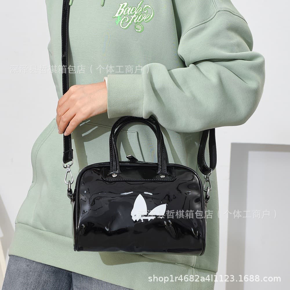 Women's Bag 2026 Winter New Mini Bowling Bag PU Jelly Bag Fashion Shoulder Crossbody Handbag for Women