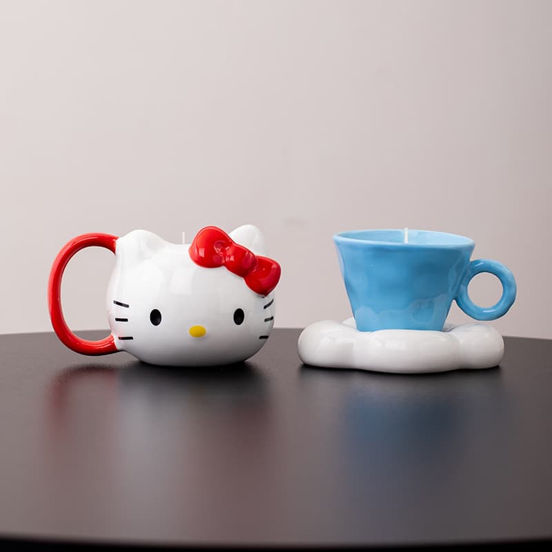 Ceramic Home Aromatherapy Cup Nordic Style Minimalist Candle Holder Decorative Empty Cup Candle Container