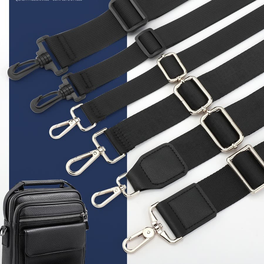 Adjustable Wide Nylon Shoulder Strap Men's Bag Computer Bag Single Shoulder Sling Bag Crossbody Bag Accessories Male Pack