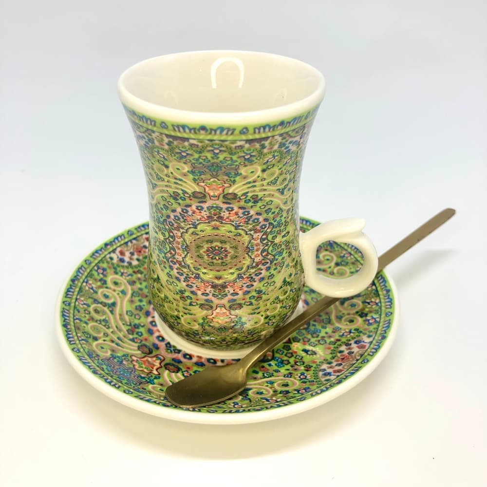 Turkish fantasy exotic Arabic flower tea cup ceramic cup coffee cup ins style afternoon tea cup