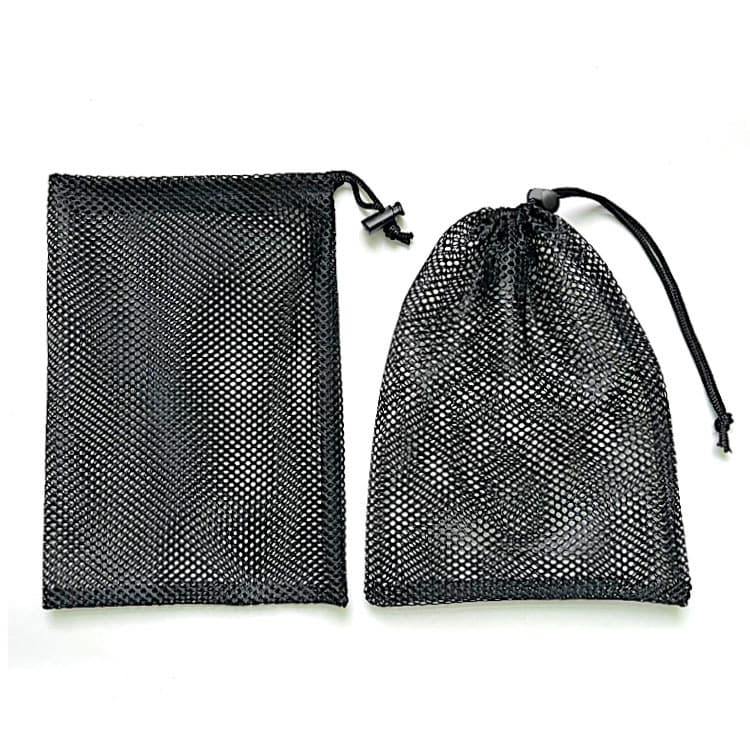 Wholesale ready-made mesh fabric drawstring bags for clothing, children's water ball toys, and storage packaging