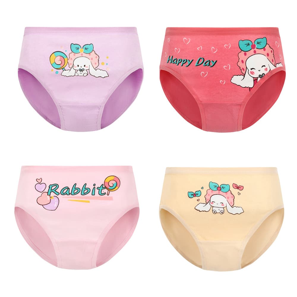 Girls' Cotton Briefs Flat Angle Triangle Four-Corner Shorts Big Kid Baby Girl Summer Thin Style