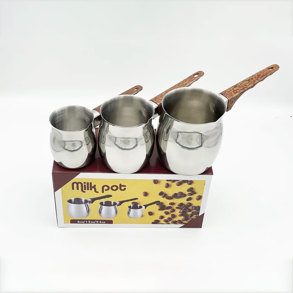 Turkish coffee machine Arabian Saudi set coffee pot stainless steel expanded milk cup single handle milk boiler
