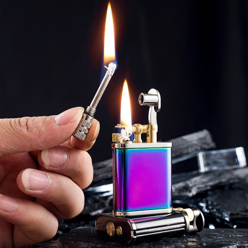 Chief Vintage Flint Oil Lighter Dual-Use 10,000-Strike Match High-End Gift Wenzhou Kerosene Lighter