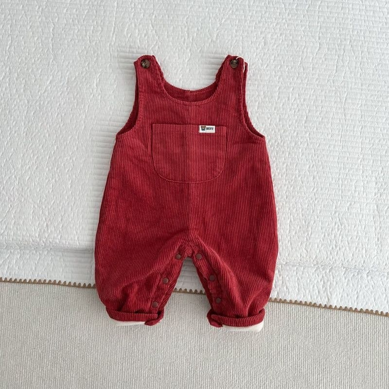 Baby Winter Clothes Infant Toddler Winter Fleece Corduroy Sleeveless Romper 100 Days First Birthday Overalls Pants