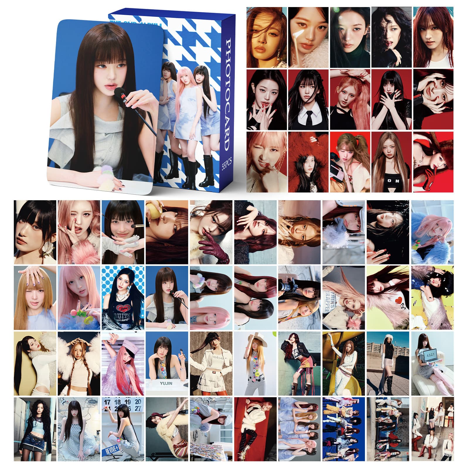 55 IVE REVIVE+ cards Zhang Yuanying WONYOUNG An Youzhen’s homemade peripheral celebrity cards