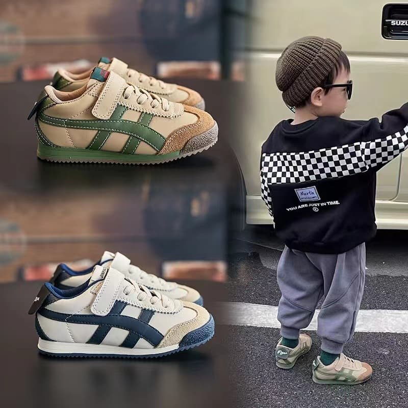 Spring Autumn New Kids Soft Sole Sneakers Boys Anti-Slip Sports Shoes Middle Large Children Lightweight Running Shoes