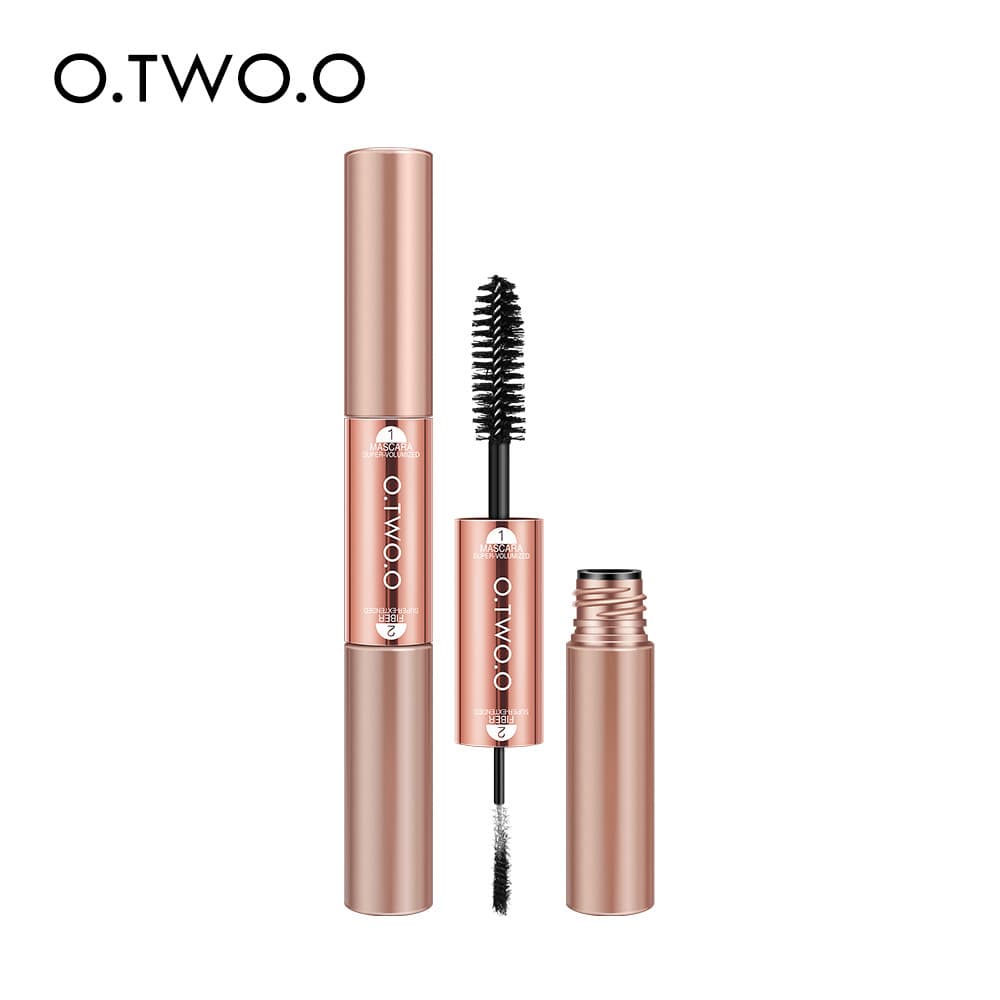 O.TWO.O Miracle Eye Mascara Double-ended natural long and thick non-smudged fiber mascara 9135