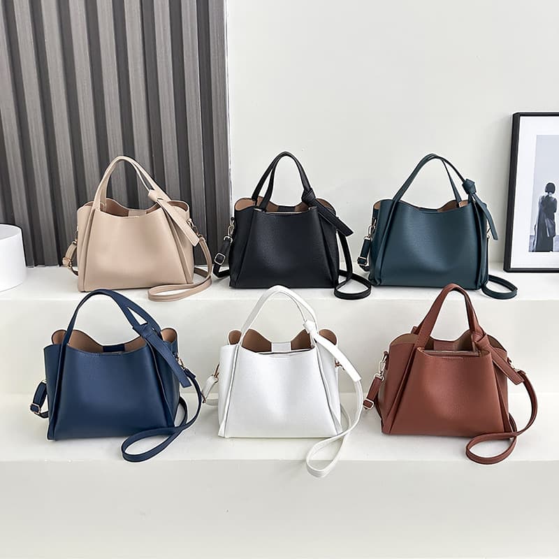 2025 Fall/Winter New Soft Leather Bucket Bag, Premium Trendy Large Capacity Commuter Handbag, Top Handle Tote, Shoulder Bag