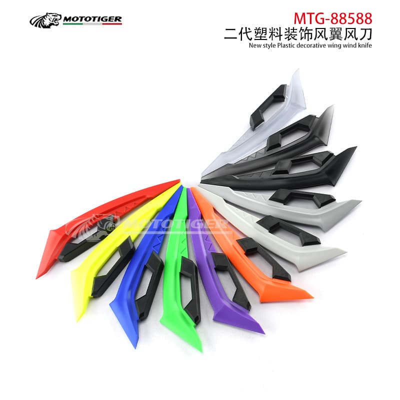 Motorcycle Accessories Modified Left and Right Claw Side Wind Knife Niu Electric Scooter Universal Spoiler Decoration Sticker
