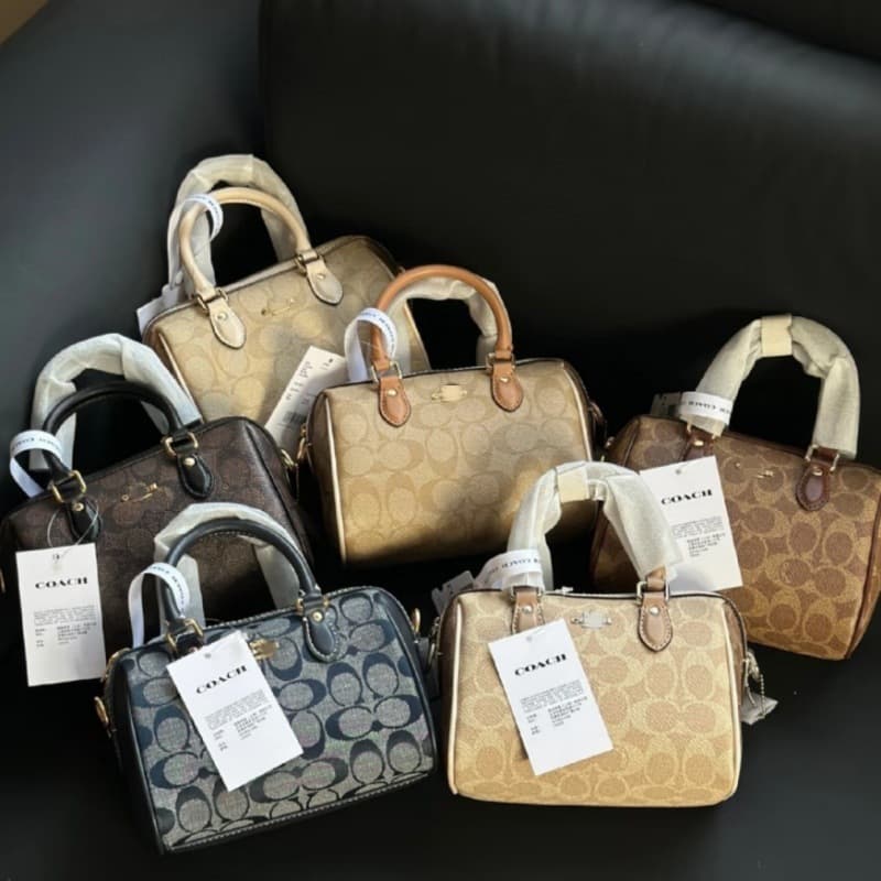 Koujia High-Quality Rowan Classic Monogram Boston Pillow Bag Mini Handbag Versatile Small Crossbody Bag for Women
