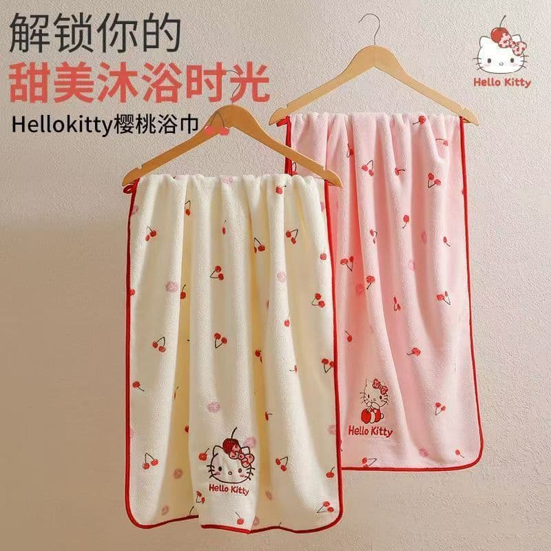 Bath towel, thickened, soft, water-absorbent, quick-drying, three-piece bath towel, wearable and wrapable bath skirt, dry hair cap for home bathing