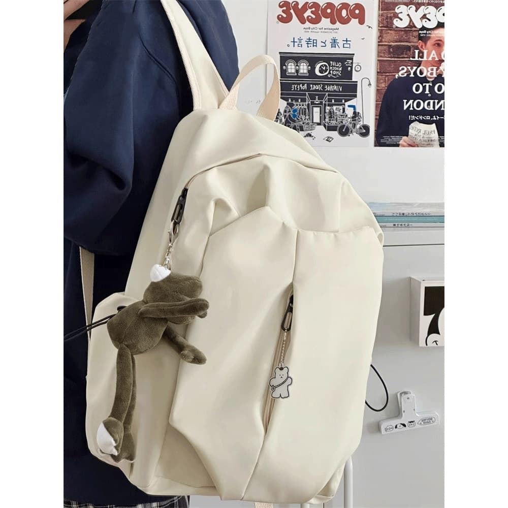 Schoolbag for Male College Students Ins Style Large Capacity Backpack for Female Junior High and High School Students Travel Backpack