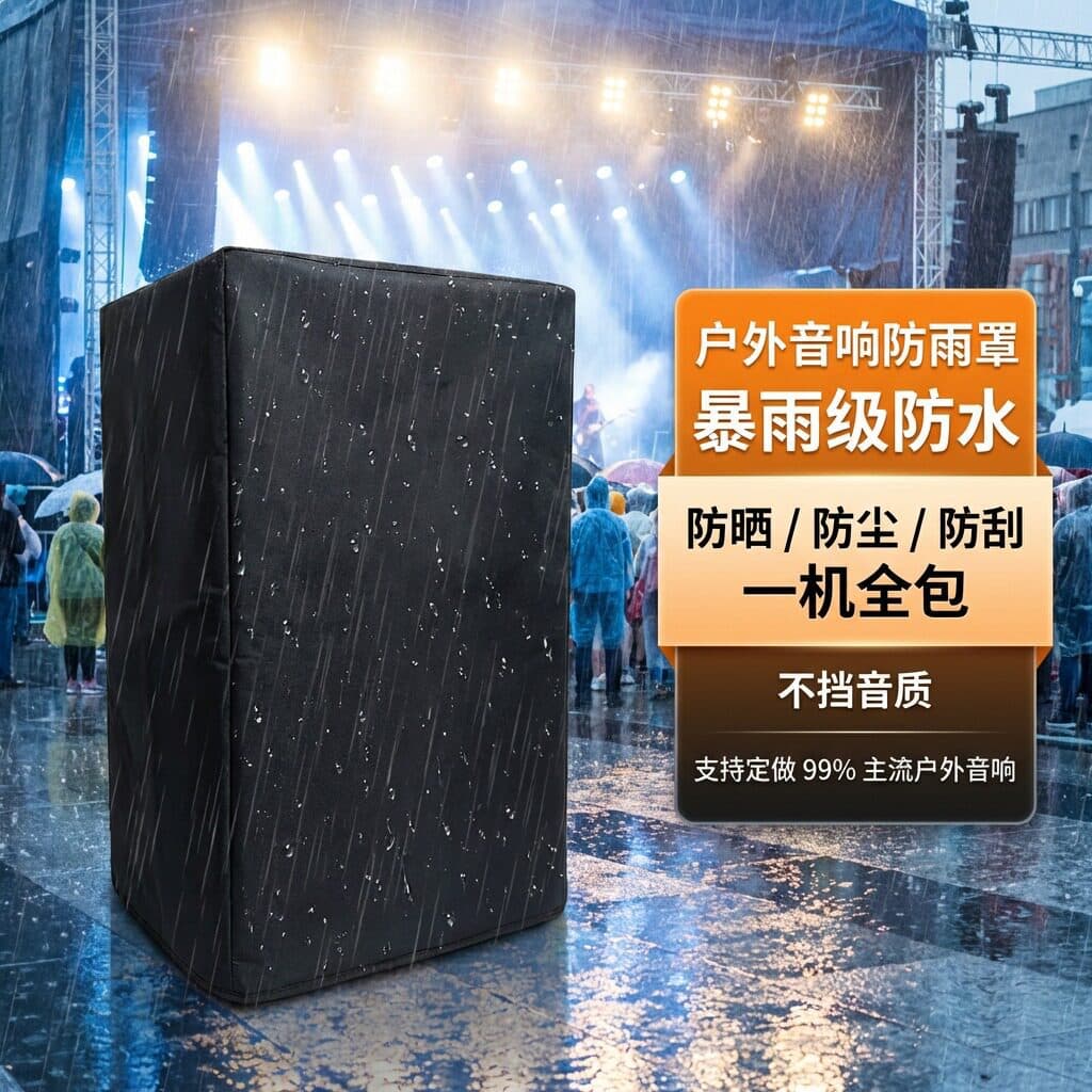 Production of outdoor line array audio rain covers for stage performances, double 15-inch single 12-inch waterproof and dust-proof cover sets