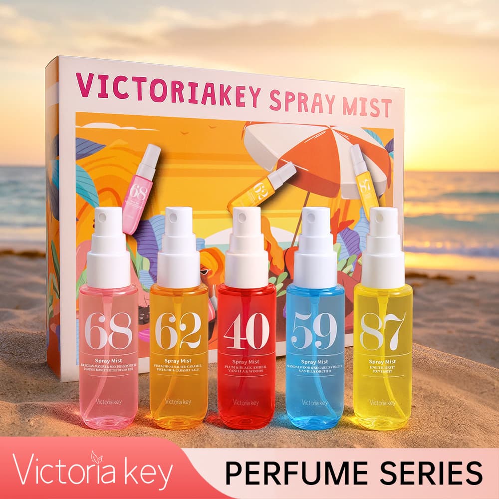 Cross-border Full English Middle East Perfume Hair Body Shein Amazon Bestseller Alcohol-Free Fragrance Spray Set